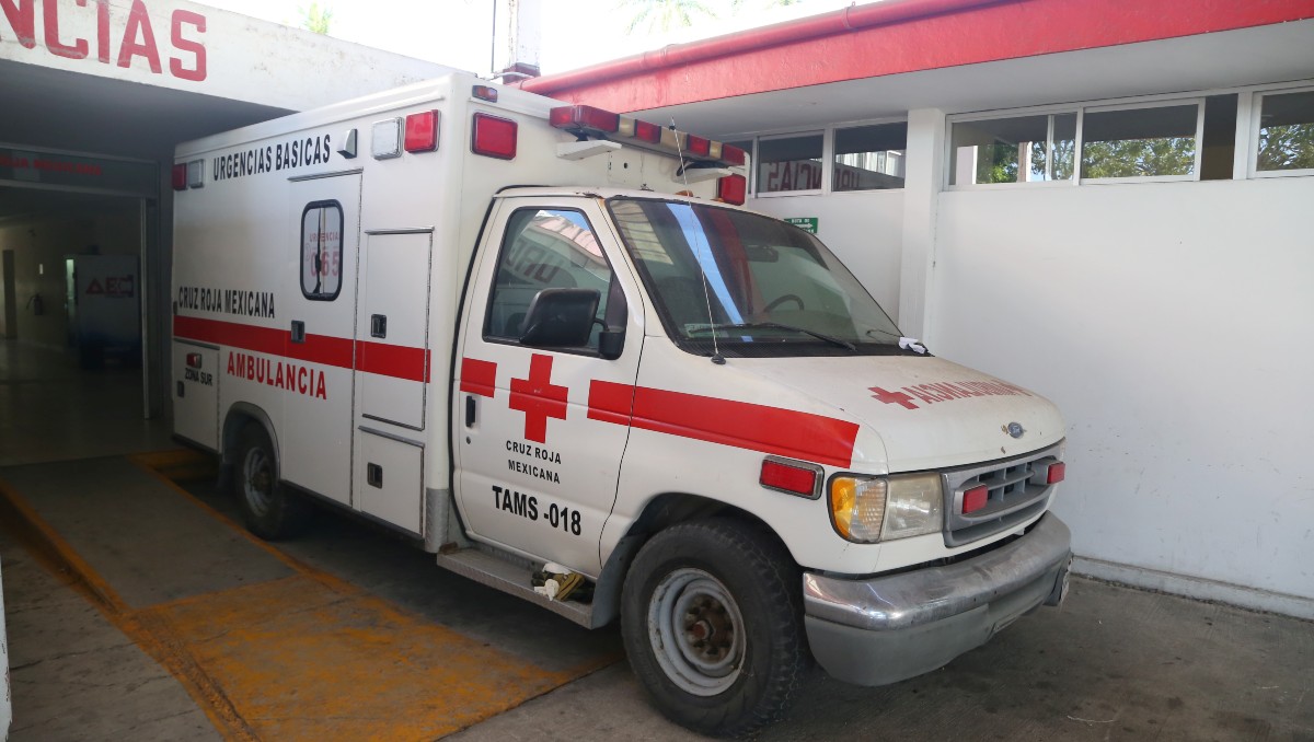Ambulancias de la Cruz Roja en el sur de Tamaulipas. (Yazmín Sánchez)