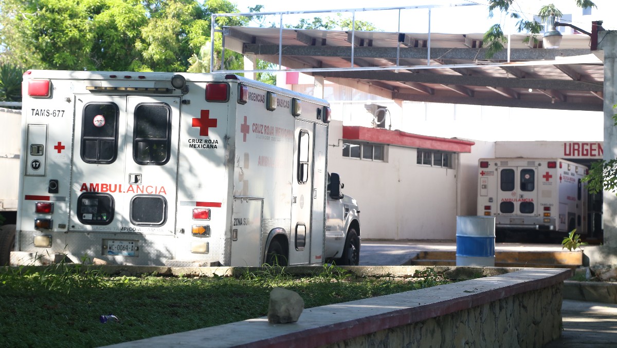Ambulancias de la Cruz Roja en el sur de Tamaulipas. (Yazmín Sánchez)