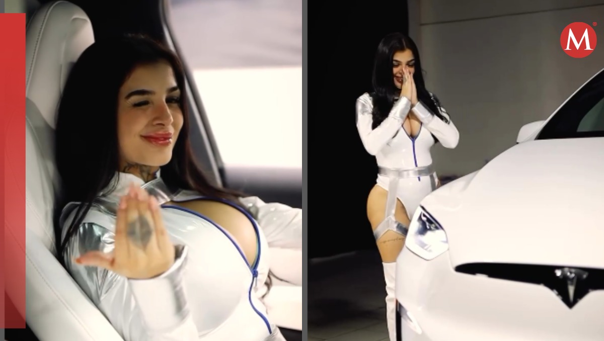 Karely Ruiz se compra nuevo Tesla