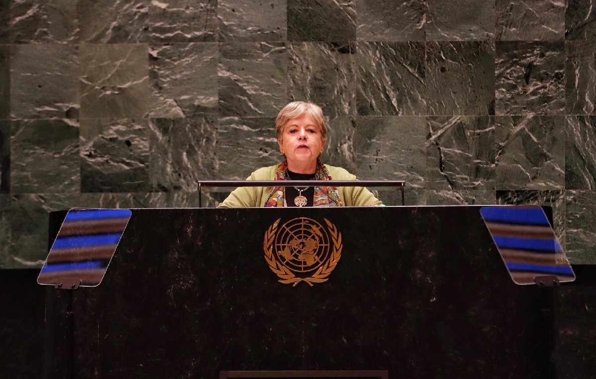 Alicia Bárcena en la Asamblea General de la ONU (X/@SRE_mx)
