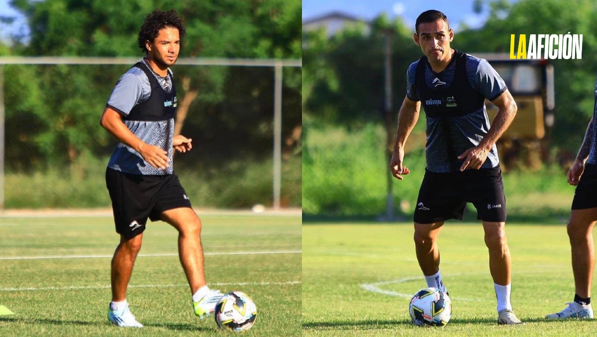 Giovani Hernández y Omar Rosas, jugadores de Correcaminos de la UAT.