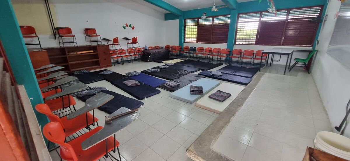 Gobierno de Quintana Roo habilita refugios temporales por 'Helene' /Fotografía: Fb Mara Lezama