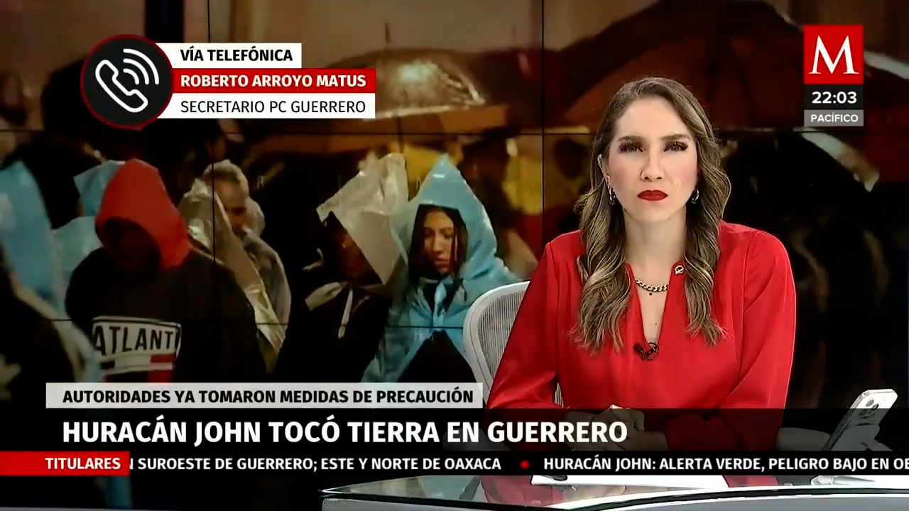 Medidas de protección civil en Guerrero por el huracán 'John'