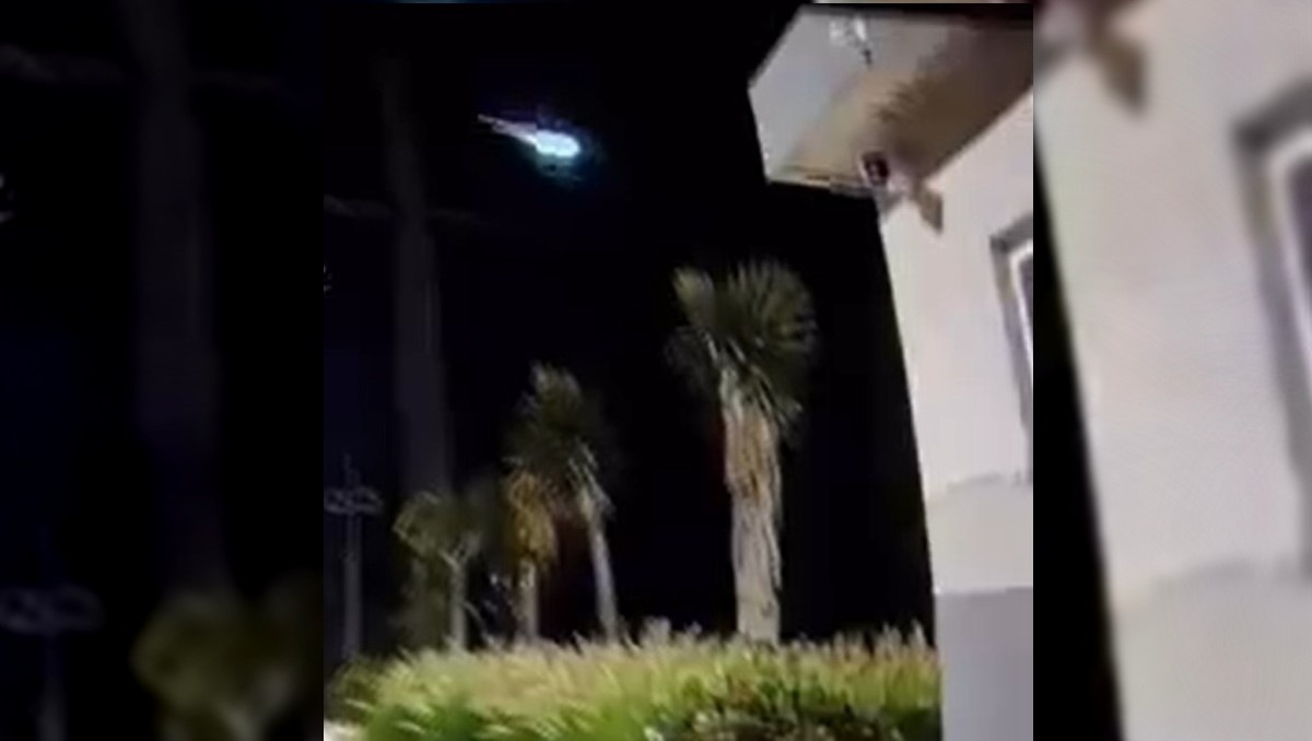 El supuesto meteorito fue visto desde varios municipios de Nuevo León. Foto: Especial