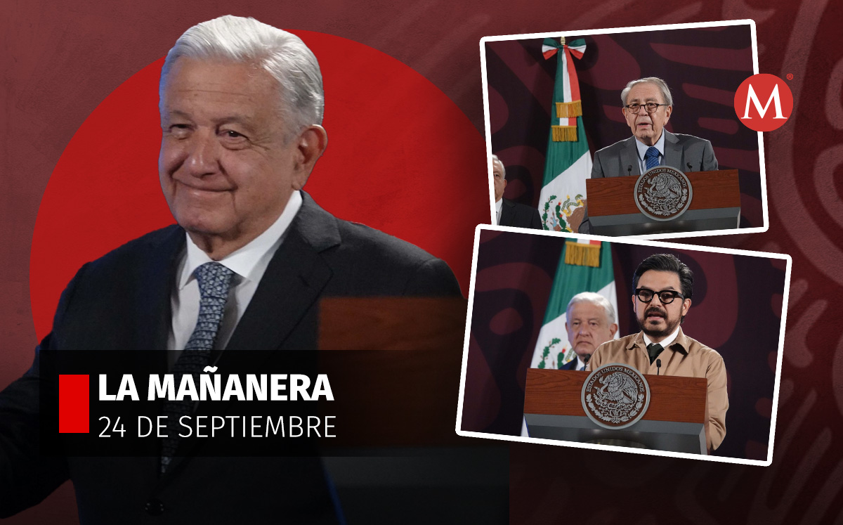 El presidente López Obrador en la mañanera desde Palacio Nacional. | Cuartoscuro