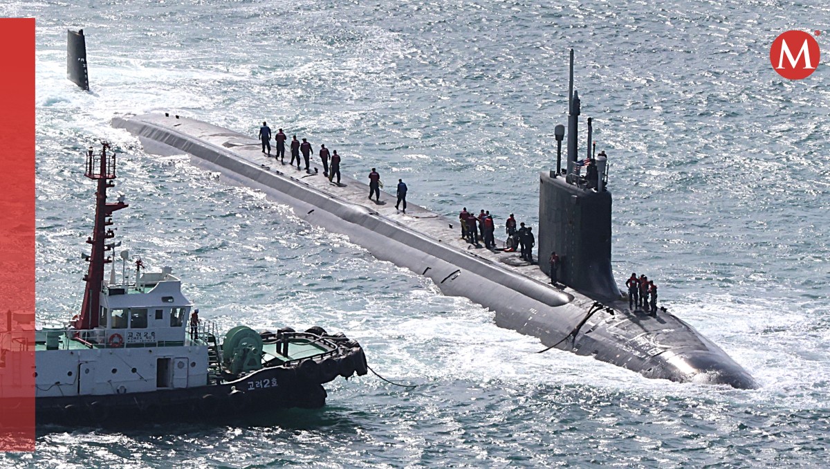 El submarino nuclear USS Vermont llegó a un puerto surcoreano, y fue tomado como provocación. | AP