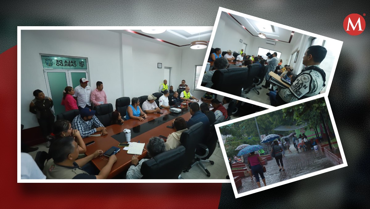 Protección Civil de Pinotepa se reúne para tratar huracán 'John' | Fotos: Juan Carlos Bautista