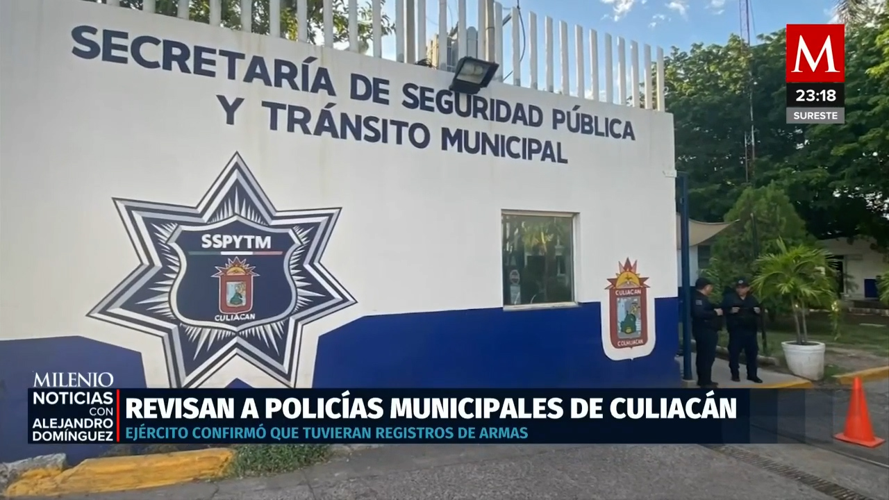 Ejército realiza auditoría de armas a policías de Culiacán ante crisis de seguridad