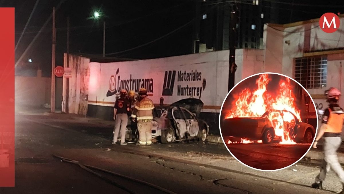 Elementos de Bomberos Nuevo León sofocaron el fuego. Leyda Estrada