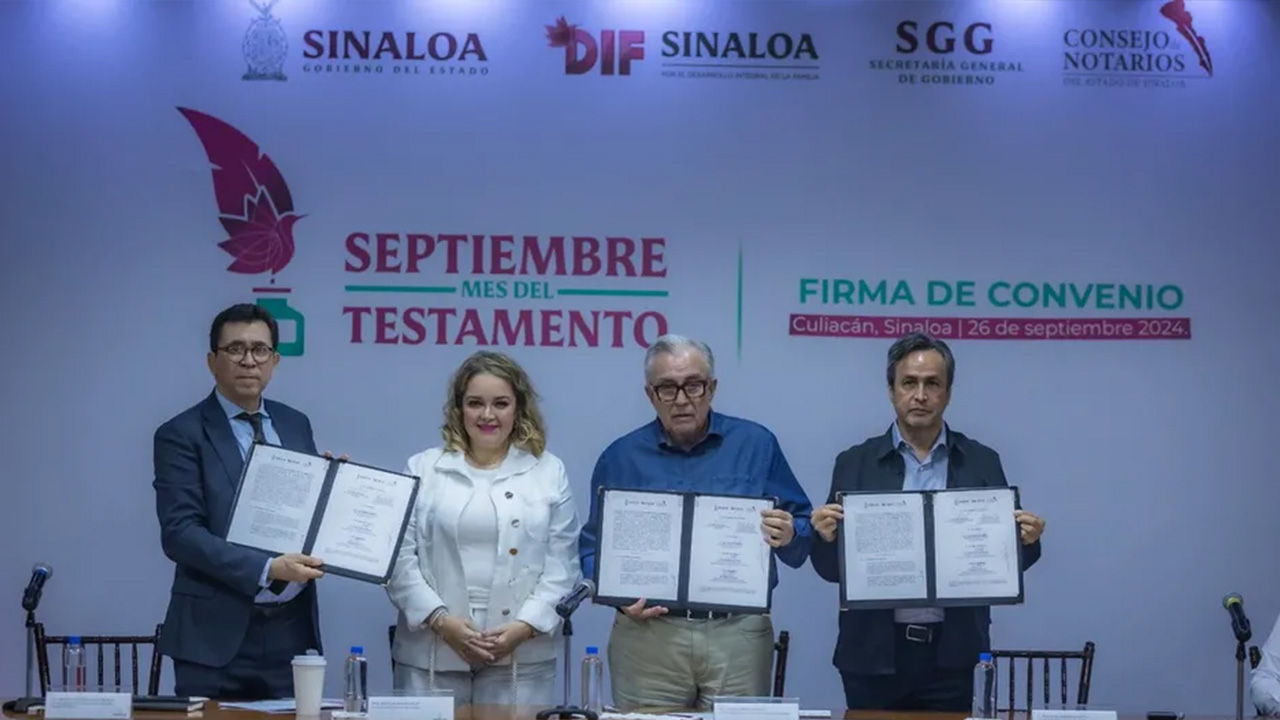 Gobernador Rubén Rocha Moya abandera campaña testamentaria en Sinaloa