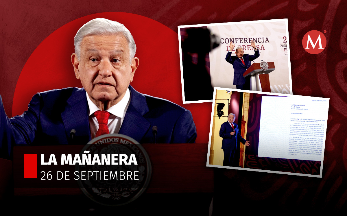 El presidente López Obrador en la mañanera desde Palacio Nacional. | Cuartoscuro