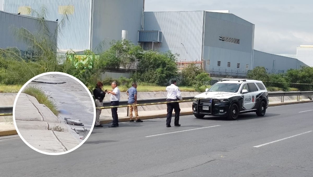 Al momento del reporte el cuerpo se encontraba boca abajo, dentro del agua / Agustín Martínez.