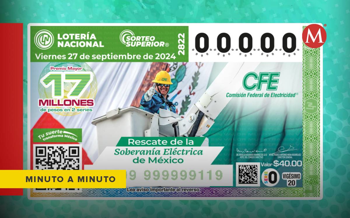 La CFE marcó un hito en la historia de México y ahora es representado en el boleto del Sorteo Superior | MILENIO DIGITAL