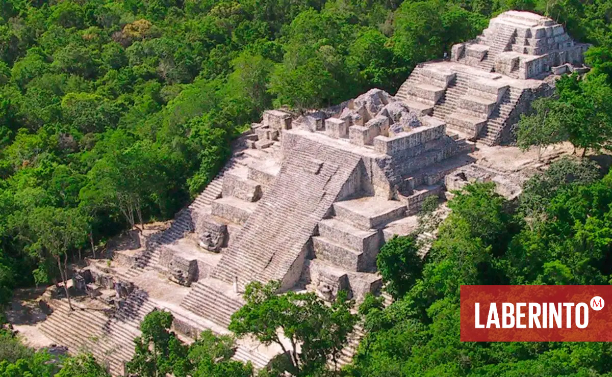 Imágen aérea de Ichkabal. (Foto: Tren Maya Trips)