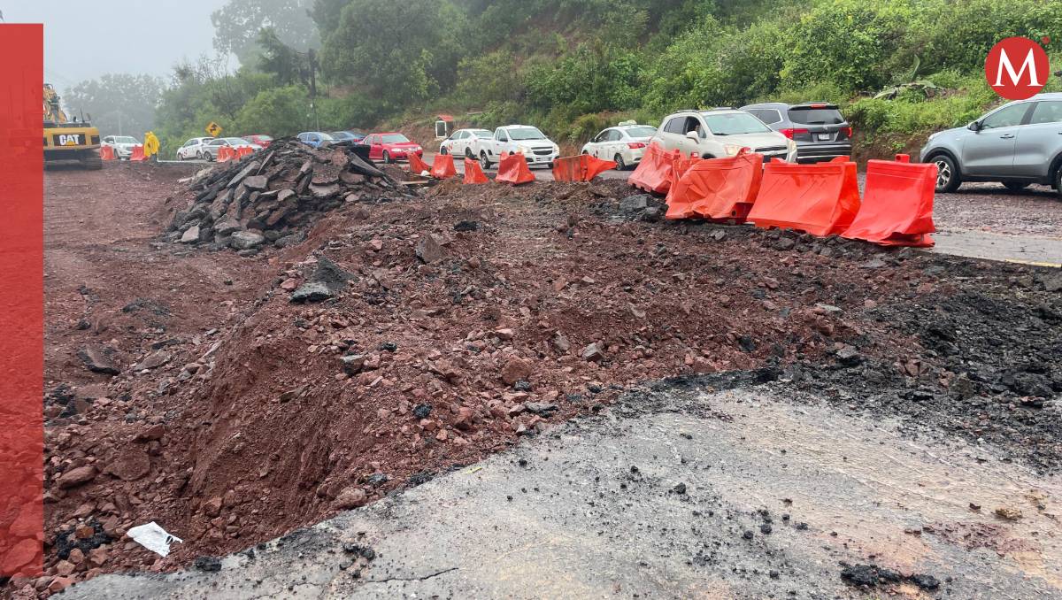 Este viernes se reportó otra fractura en la Tenango del Valle-Tenancingo, presuntamente por las lluvias de las últimas horas.