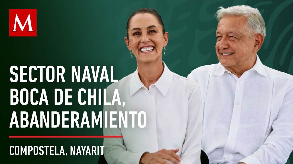 AMLO preside la inauguración y abanderamiento del Sector Naval Boca de Chila, en Nayarit