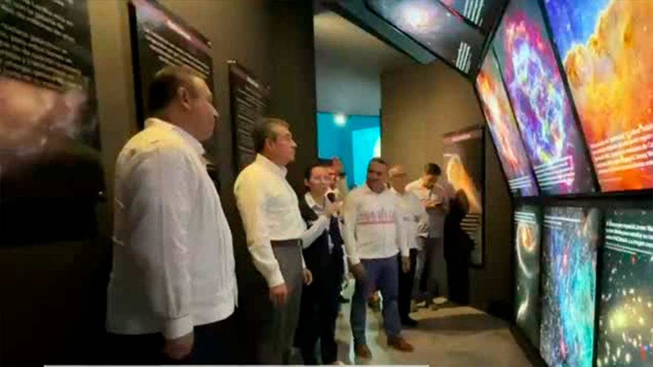 Inaugura la estación y modernización del planetario el Gobernador Rutilio Escandón
