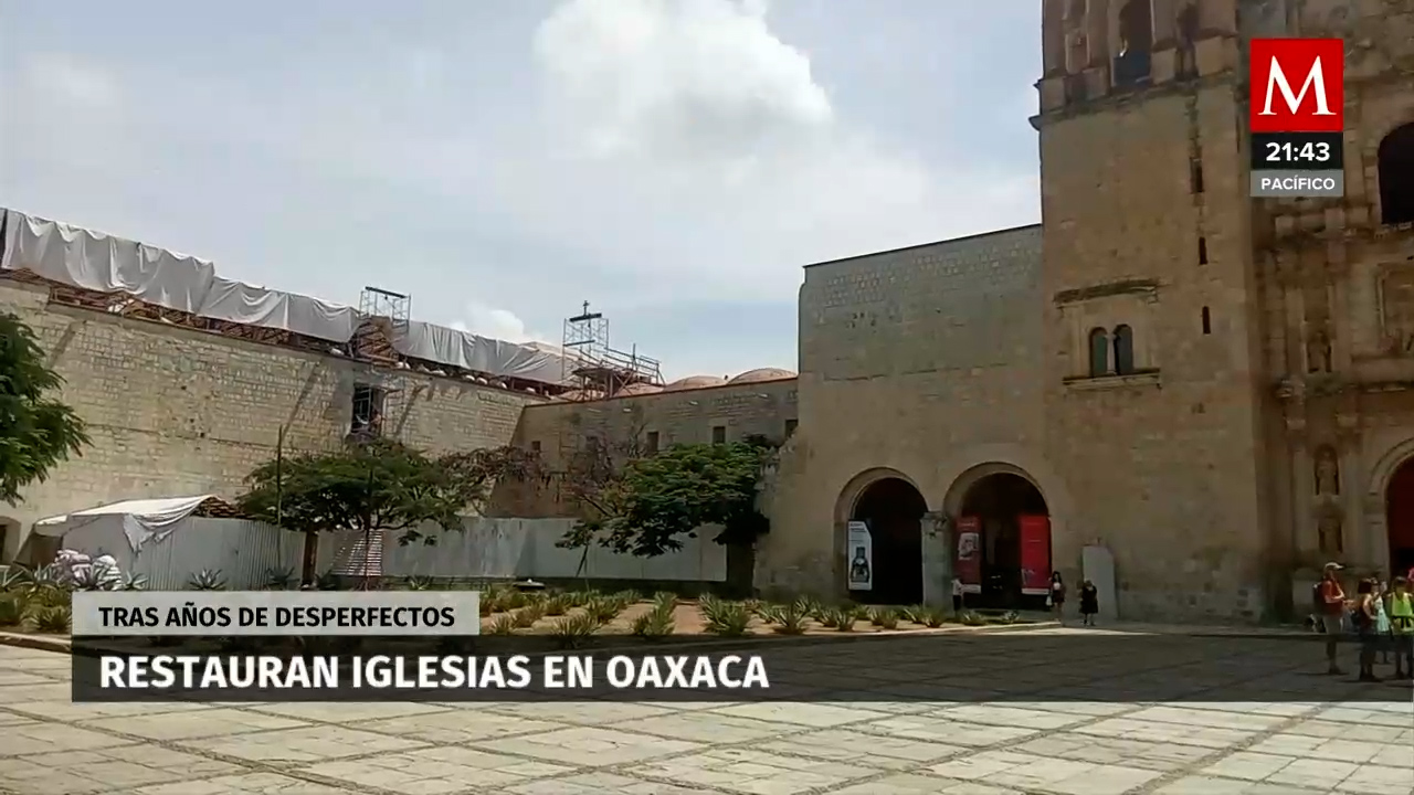 Avance del 90% en la reconstrucción de templos católicos en Oaxaca a 7 años de los sismos de 2017