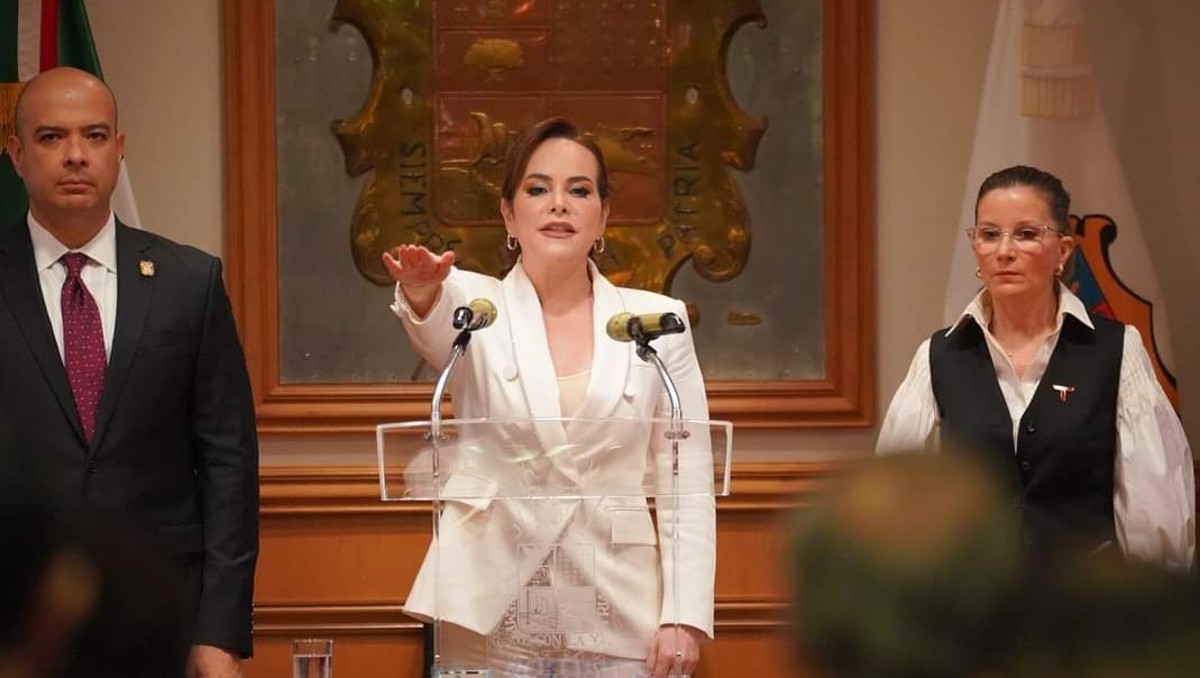 Carmen Lilia Canturosas Villarreal, alcaldesa de Nuevo Laredo. (Cortesía)