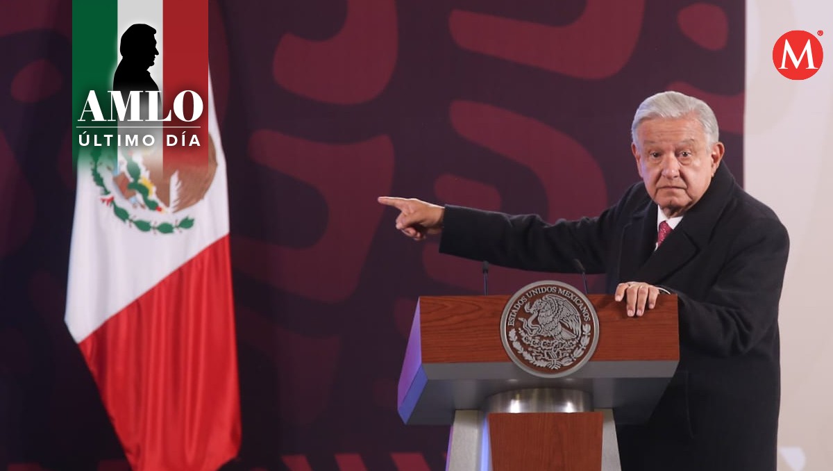 AMLO se despide en ultima mañanera desde Palacio Nacional | Foto: Araceli López