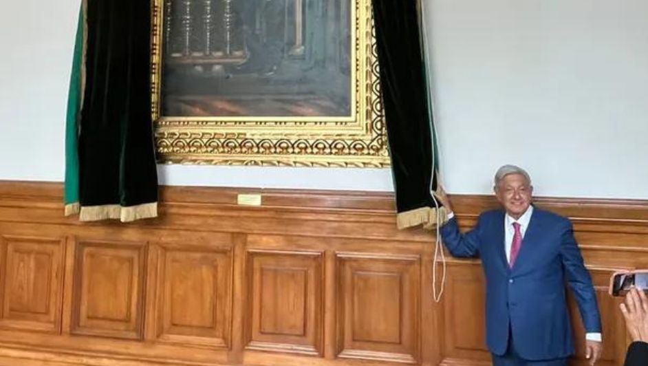 Develación del Retrato de Andrés Manuel López Obrador en Palacio Nacional