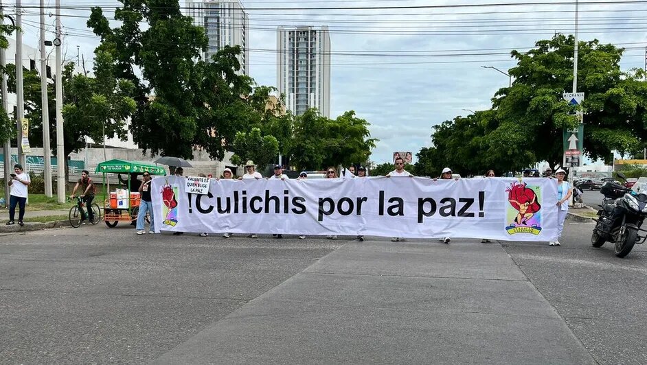 Marchan contra la violencia en Culiacán tras conflicto entre grupos criminales