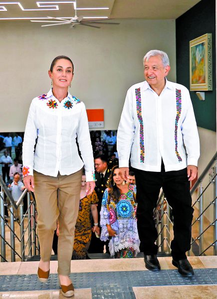 Sheinbaum y el Presidente inauguraron la estación Chetumal del Tren Maya. Especial