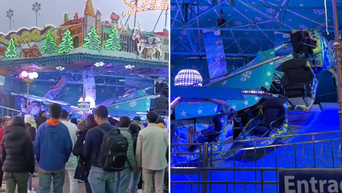 Accidente en juego de la Feria de Pachuca 2024