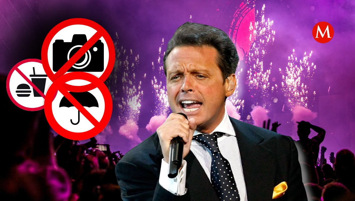 Estos son los artículos prohibidos para ingresar al concierto de Luis Miguel