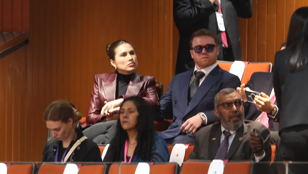 'Canelo' Álvarez asiste a la toma de protesta de Claudia Sheinbaum (Ariana Pérez)
