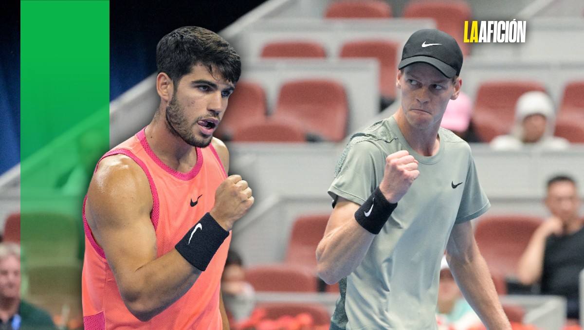 Carlos Alcaraz y Jannik Sinner jugarán la final en el Abierto de China (AFP)