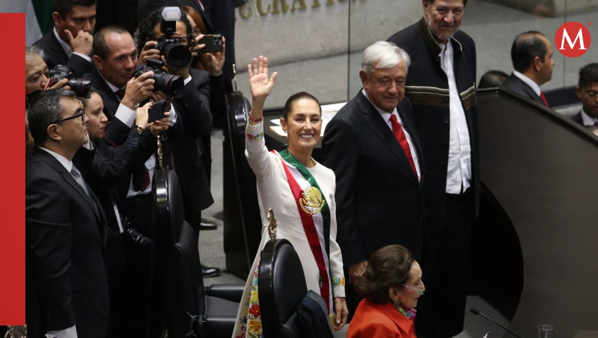 Claudia Sheinbaum durante su toma de protesta en San Lázaro/ Ariana Pérez