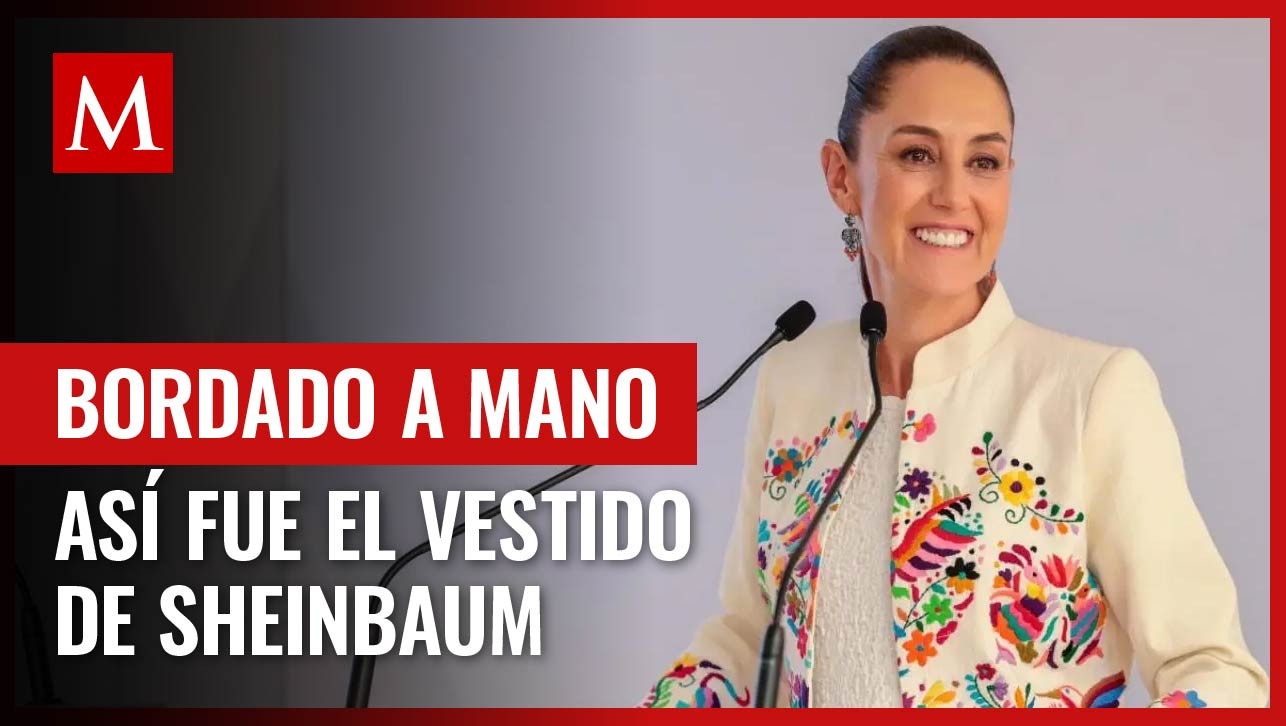 Este es el vestido que usó Claudia Sheinbaum en su toma de protesta
