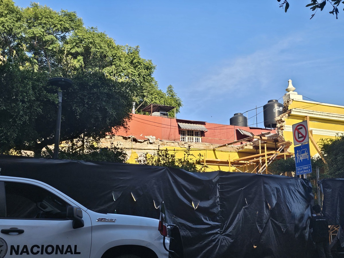 Así lucen los avances de la restauración del Parián. (Juan Carlos Munguía)