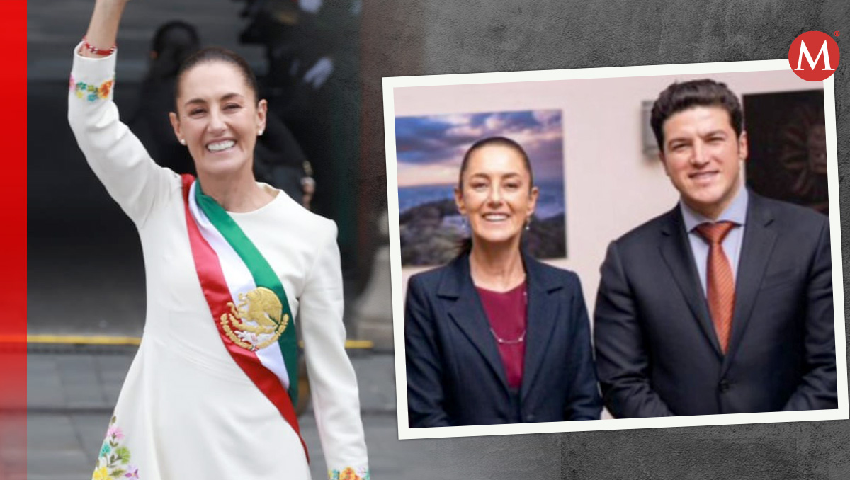 Samuel García y Claudia Sheinbaum. Foto: Especial
