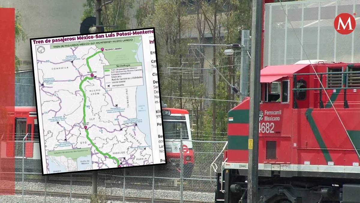 Tren de pasajeros México-Nuevo Laredo en Tamaulipas