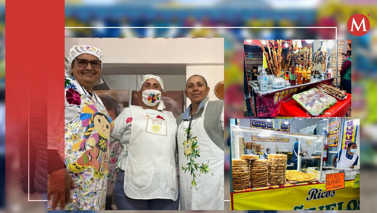 La zona gastronómica en la Feria de Pachuca alberga a más de 80 expositores. (Aarón García)