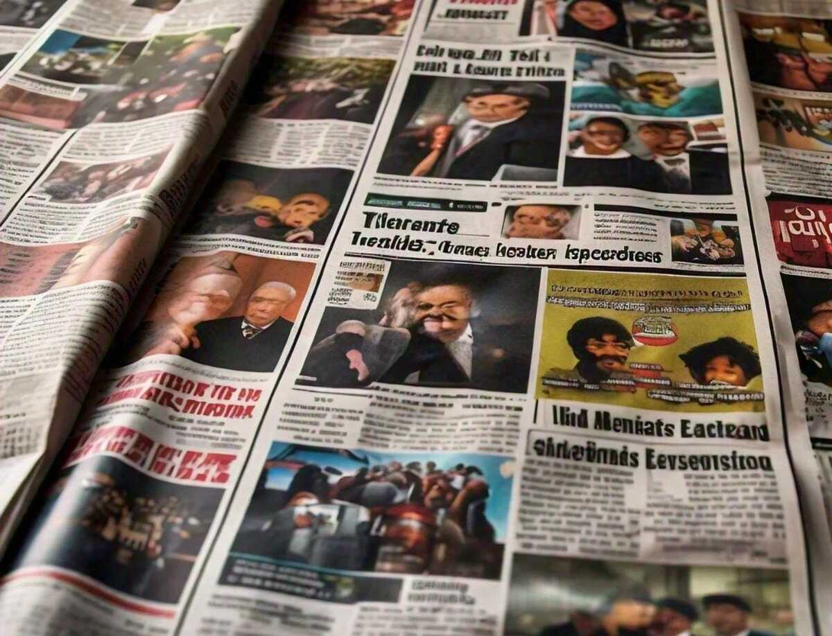 La periodista de 78 años de edad reparte los impresos.