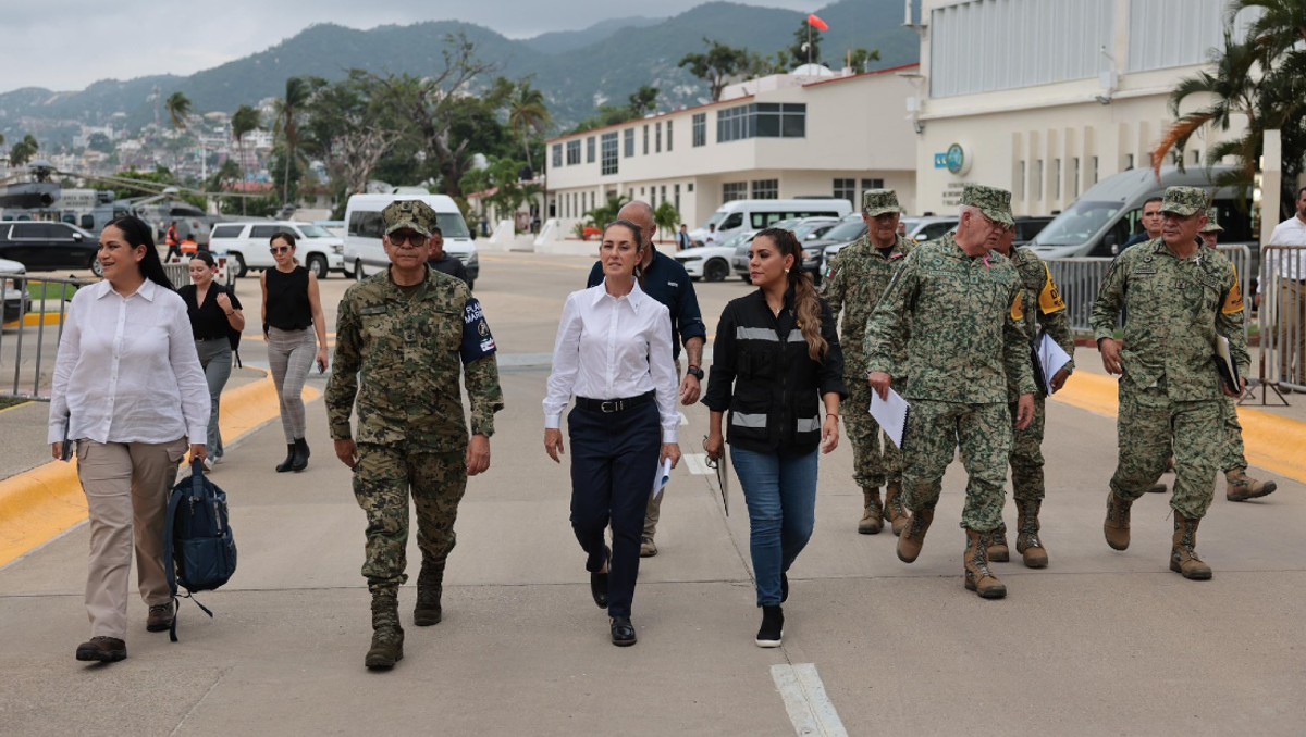 La Presidenta se reunió con la gobernadora de Guerrero y el mandatario de Michoacán. | X