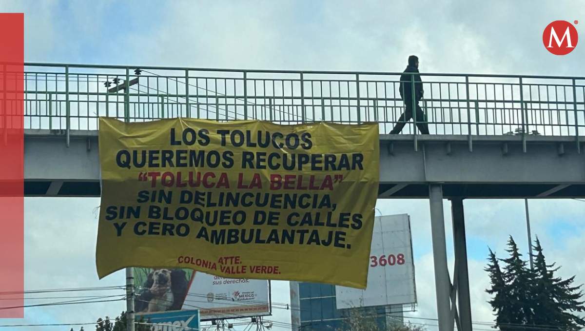Ciudadanos agradecieron la “limpieza” del perímetro con mantas cerca de la Terminal de Autobuses. Mario C. Rodríguez