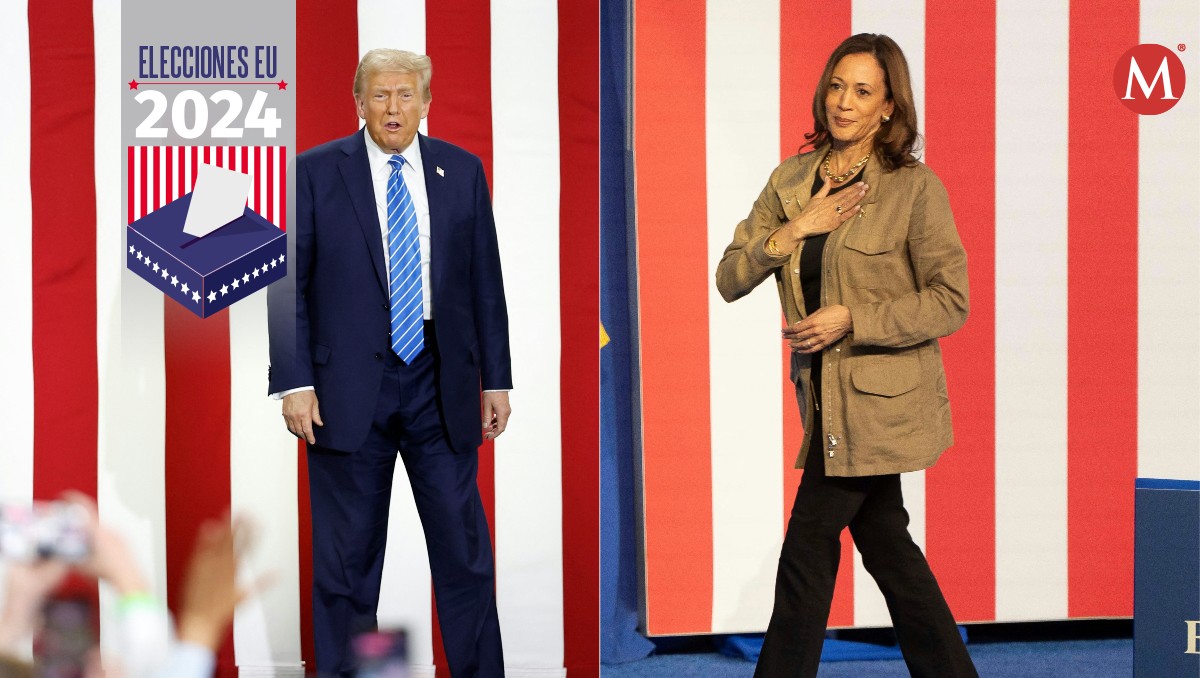 Donald Trump y Kamala Harris se juegan las elecciones en estados péndulo. | AFP