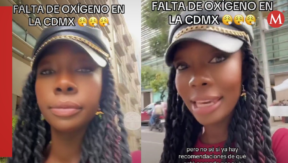 Influencer francesa se QUEJA por la falta de oxígeno en CdMx; así fue el momento. | TikTok: @meenaderosatv