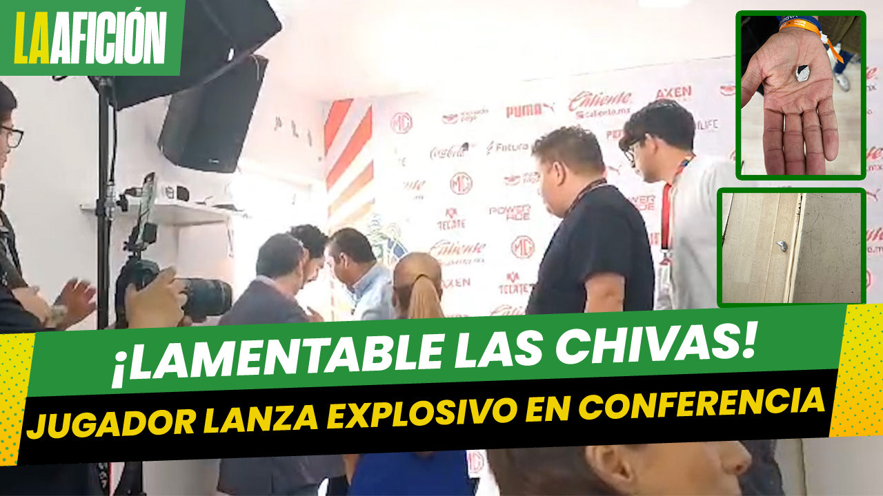 Jugador de Chivas lanza 'EXPLOSIVO'; aturde a camarógrafo de Multimedios