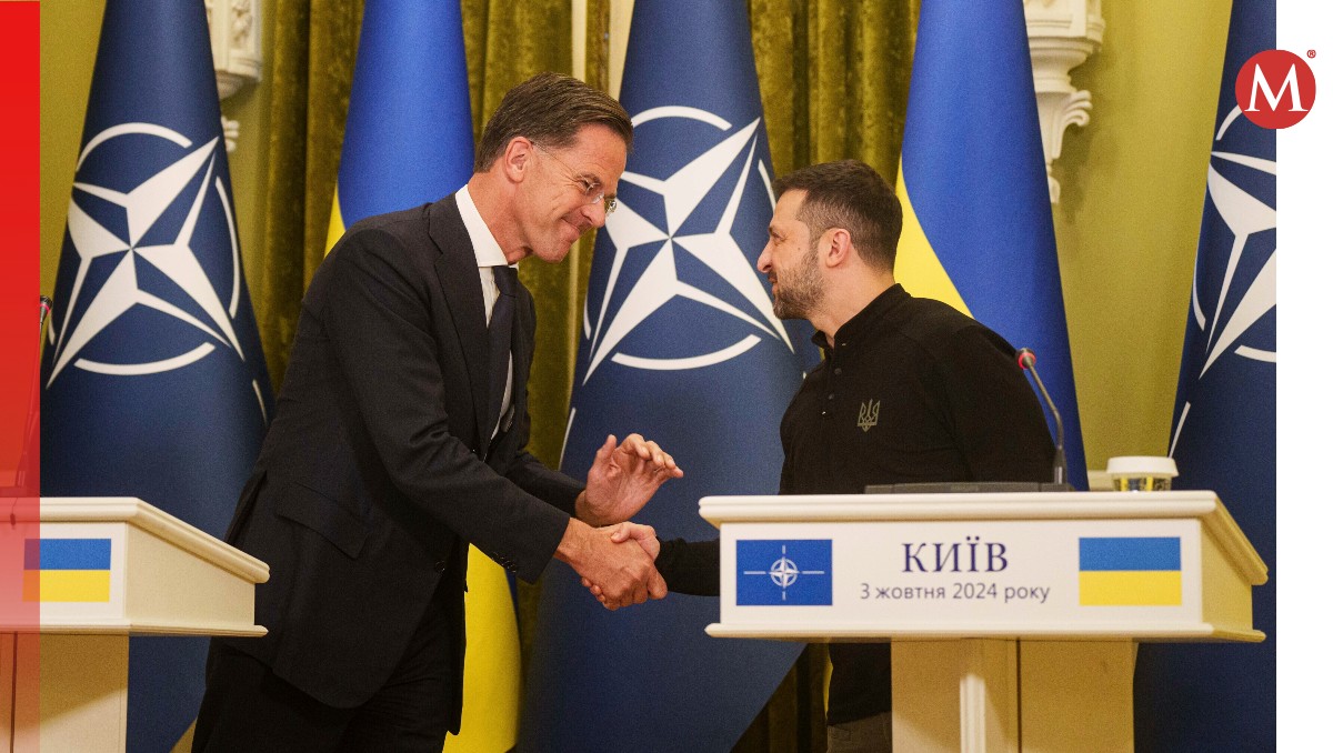 Mark Rutte, secretario general de la OTAN, se reunió con Volodymyr Zelensky en Ucrania | AP