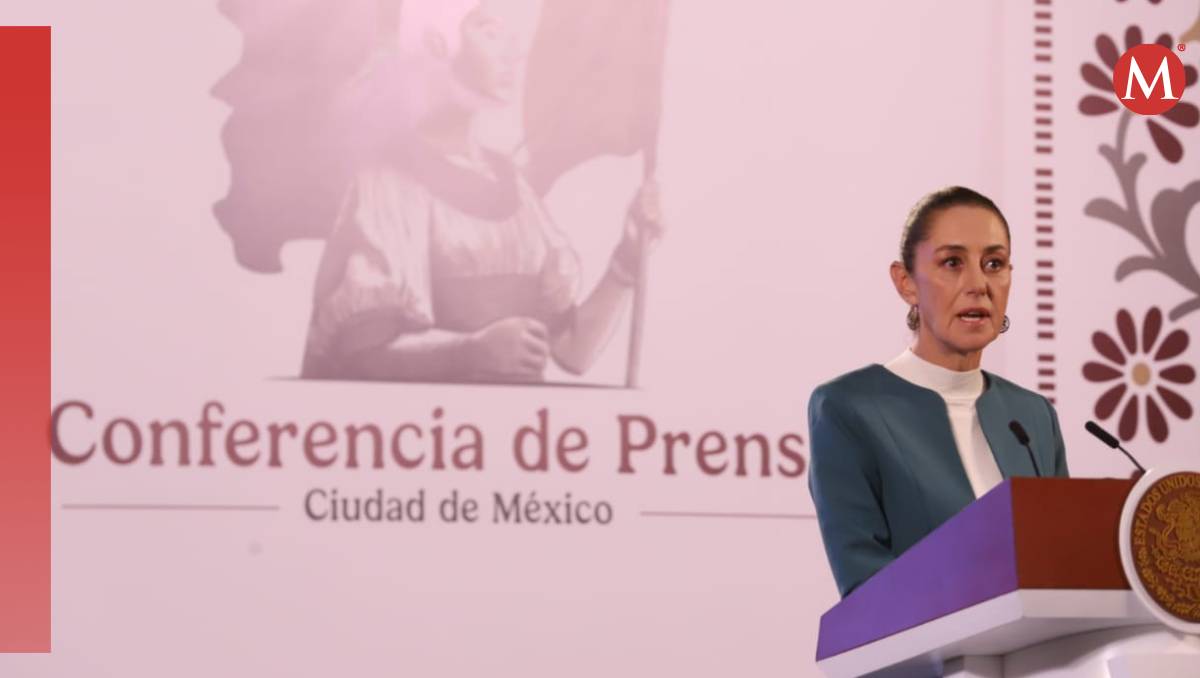 La presidenta Sheinbaum en 'La Mañanera del Pueblo' este jueves 3 de octubre (Jesús Quintanar)