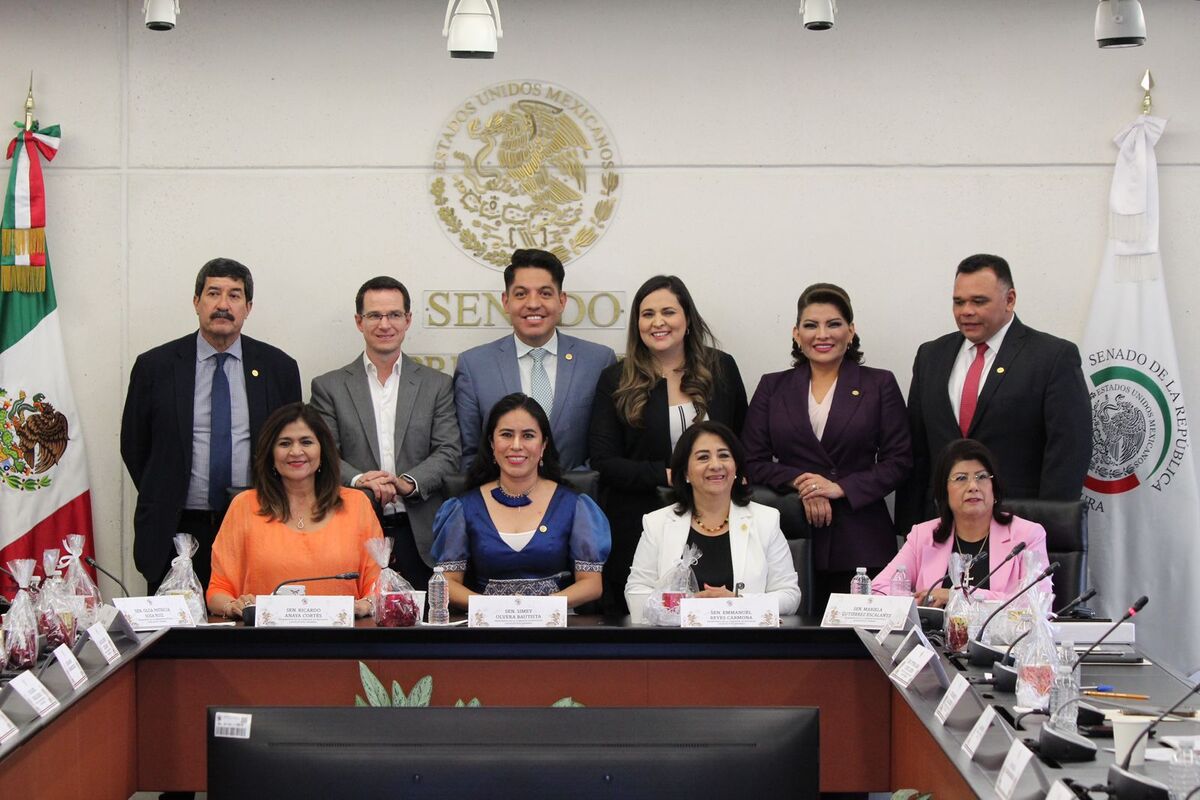 La senadora Simey Olvera preside la Comisión de Estudios Legislativos, Primera