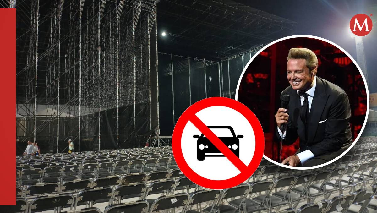 Calles cerradas para concierto de Luis Miguel en el estadio Tamaulipas en Tampico.