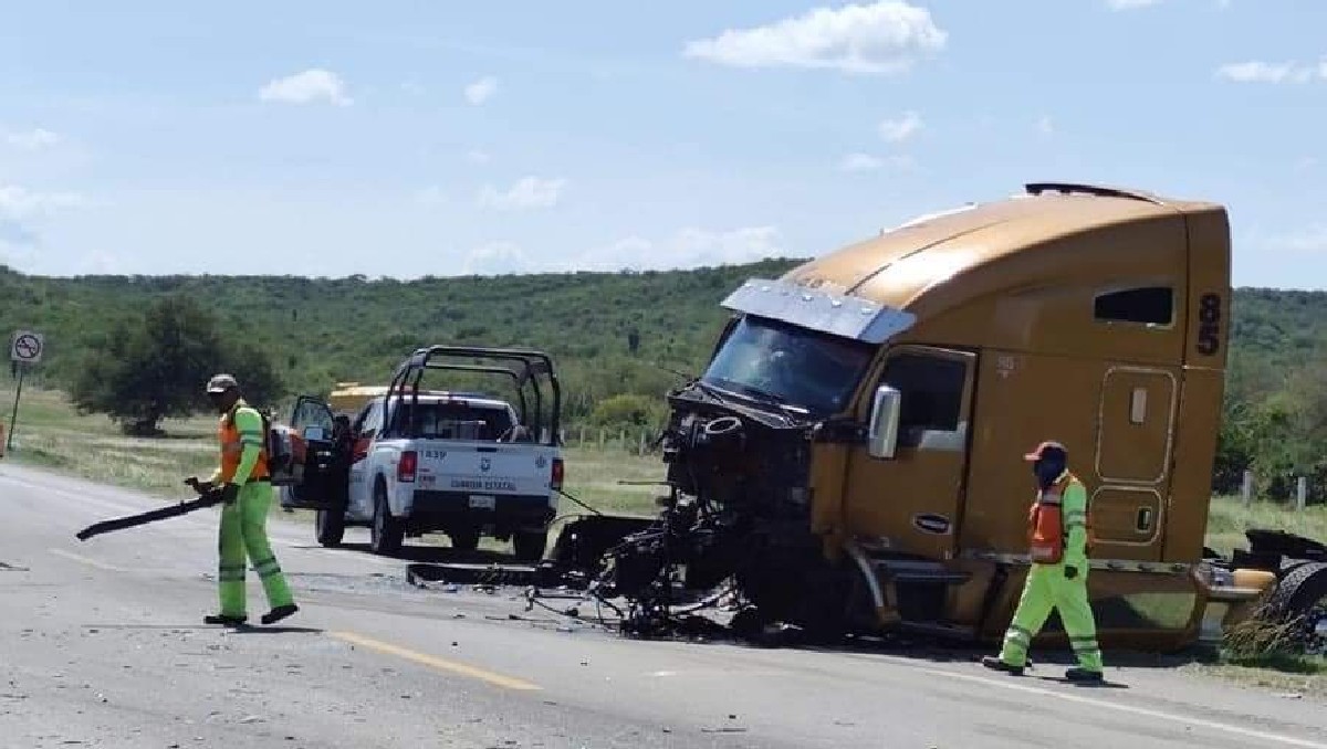 Choque en carretera Victoria-Zaragoza deja 5 lesionados hoy 4 octubre