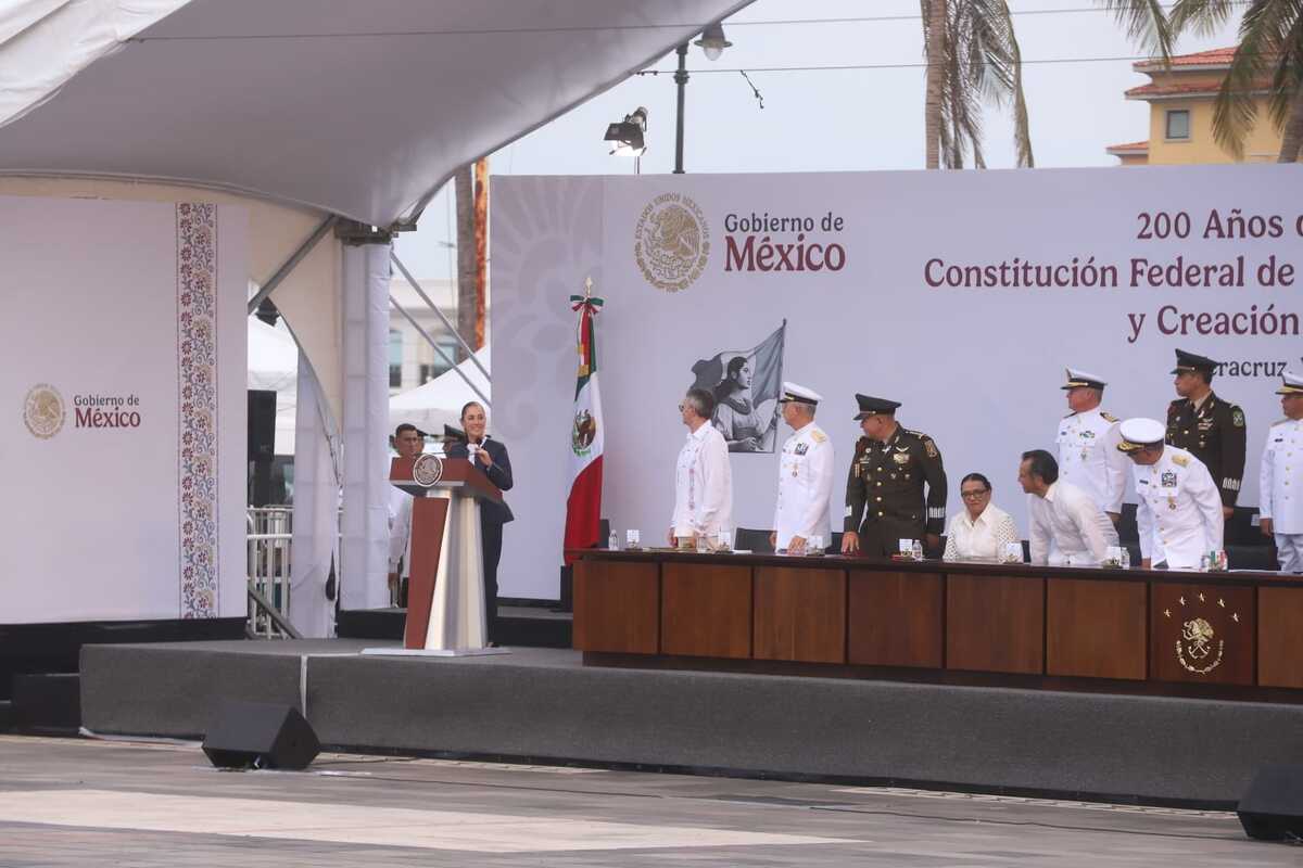 Claudia Sheinbaum presidió el evento “Bicentenario de la Promulgación de la Constitución". | Jesús Quintanar