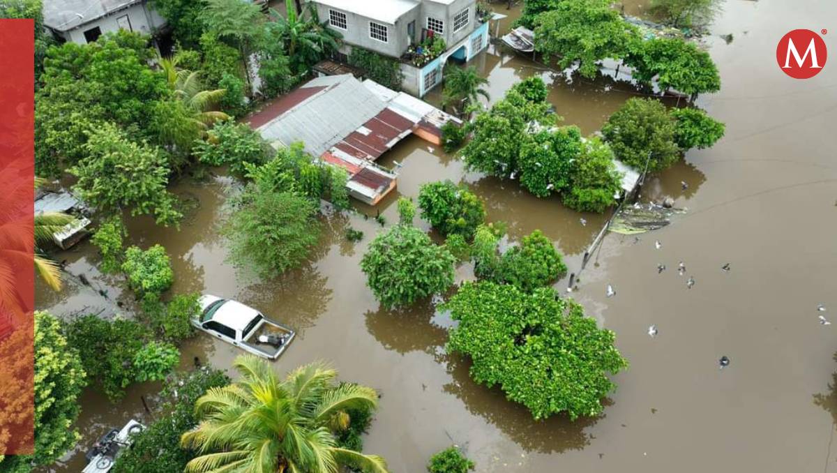 A la fecha suman once municipios afectados por las lluvias en Veravruz. | Foto: Fluvio Cesar Martínez